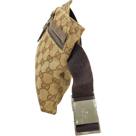 617305AQ (C4) Gucci Waist Bag Brown PVC - Picture 3 of 9